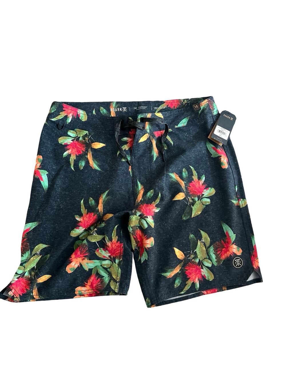 Roark Passage 18 La Selva Boardshorts Mens 33 Floral Swim Surf Shorts NWT